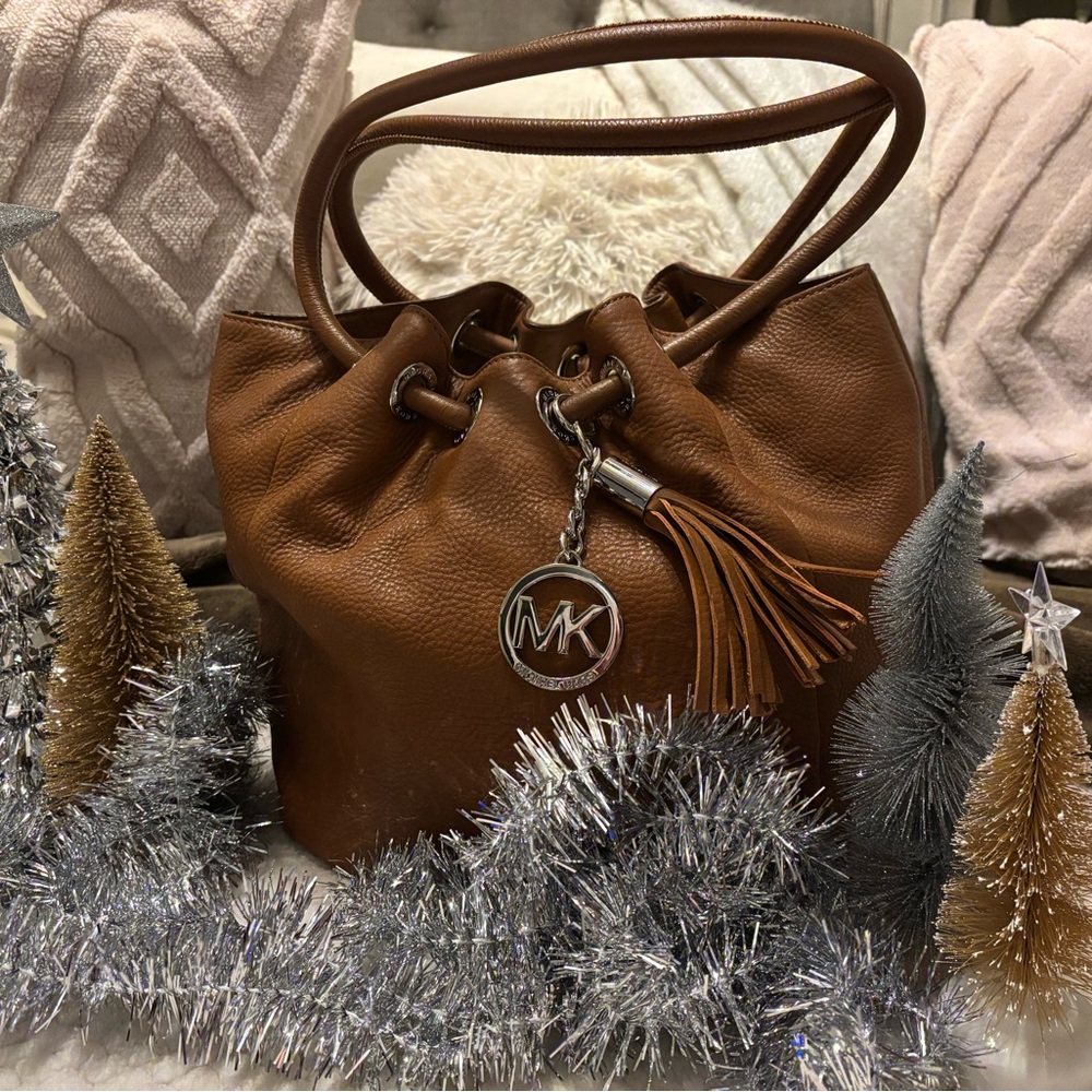 Michael Kors Ring Tote Cognac Leather